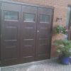 UPVC wooden effect pedestrian garage door