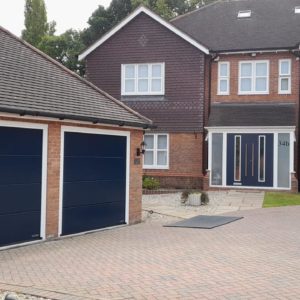 House with detached double garage