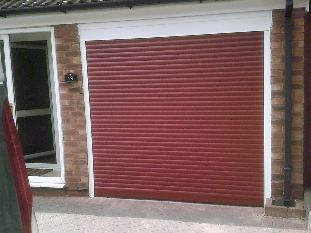 Creatice Red Garage Door Images for Simple Design