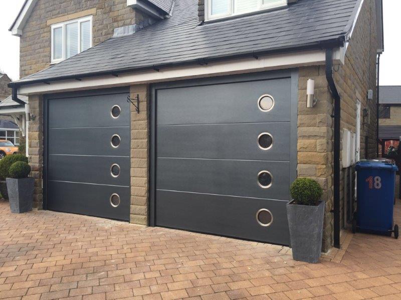 Black Metal Garage Doors