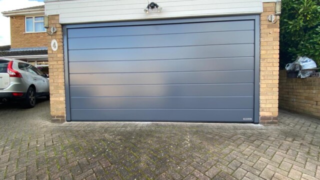 Blue Hormann Sectional Double Garage Doors Hormann sectional garage doors