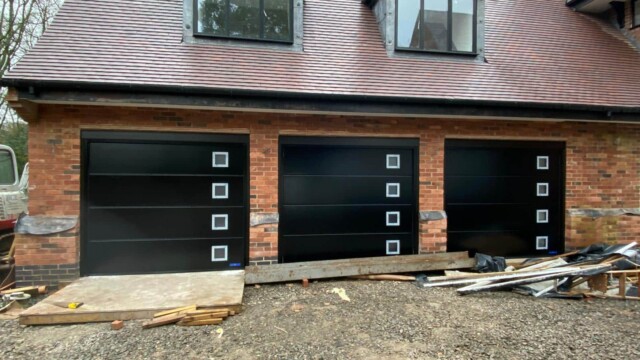 Black Hormann Sectional Garage Doors with Windows Hormann sectional garage doors