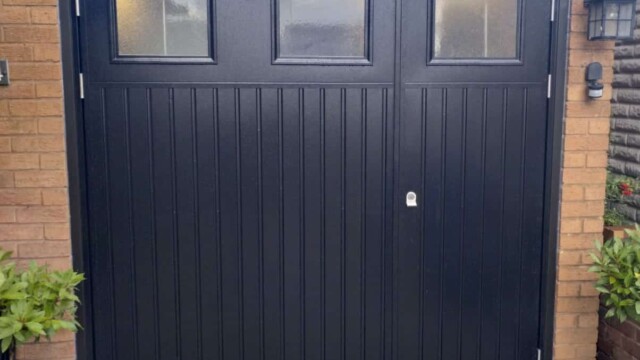 Black Select Side Hinged Garage Doors Select side hinged doors