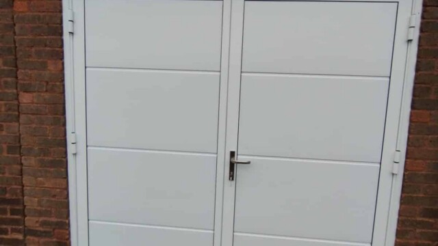 Whitw Wisniowski Insulated Side Hinged Garage Doors Wisniowski Insulated side hinged doors