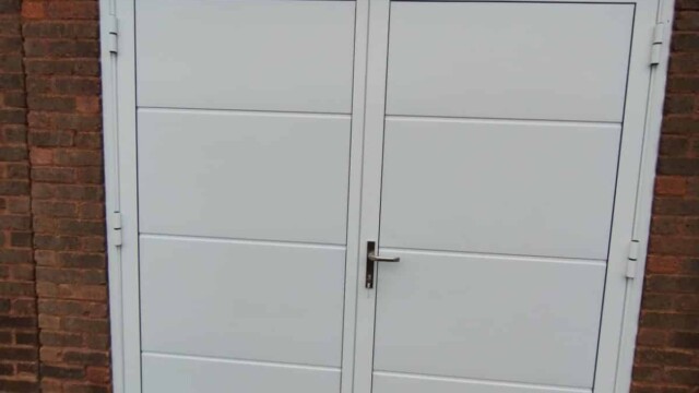 Whitw Wisniowski Insulated Side Hinged Garage Doors Wisniowski Insulated side hinged doors