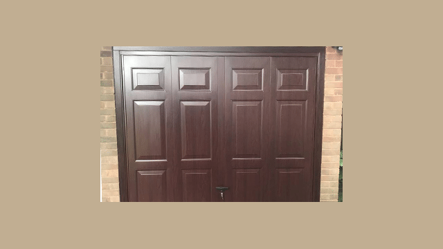 Brown Wooden Cardale Up and Over Garage Door Cardale up and over wooden garage door