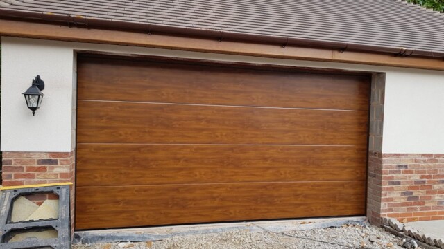 Wooden Sectional Double Garage Door hormann wooden sectional garage door
