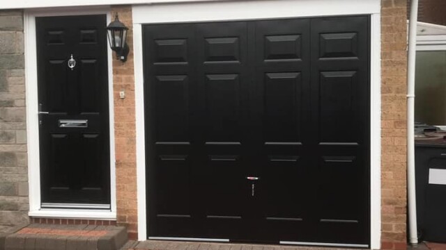 Black Up and Over Garage Door black up and over garage door