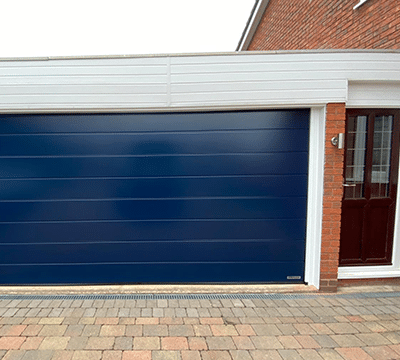 Blue Garolla garage door
