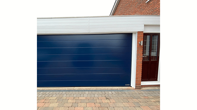 Blue Garolla garage door