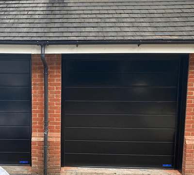 Black Garolla garage door