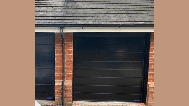 Black Garolla garage door