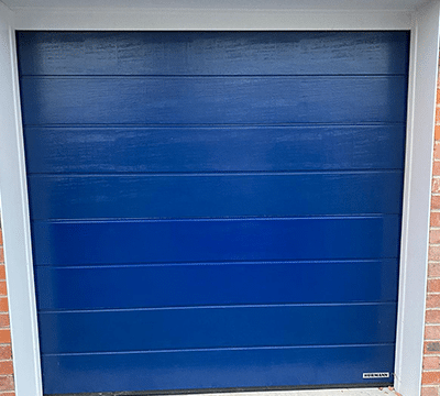 Blue Garolla garage door