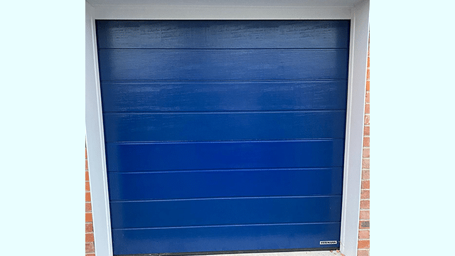 Blue Garolla garage door